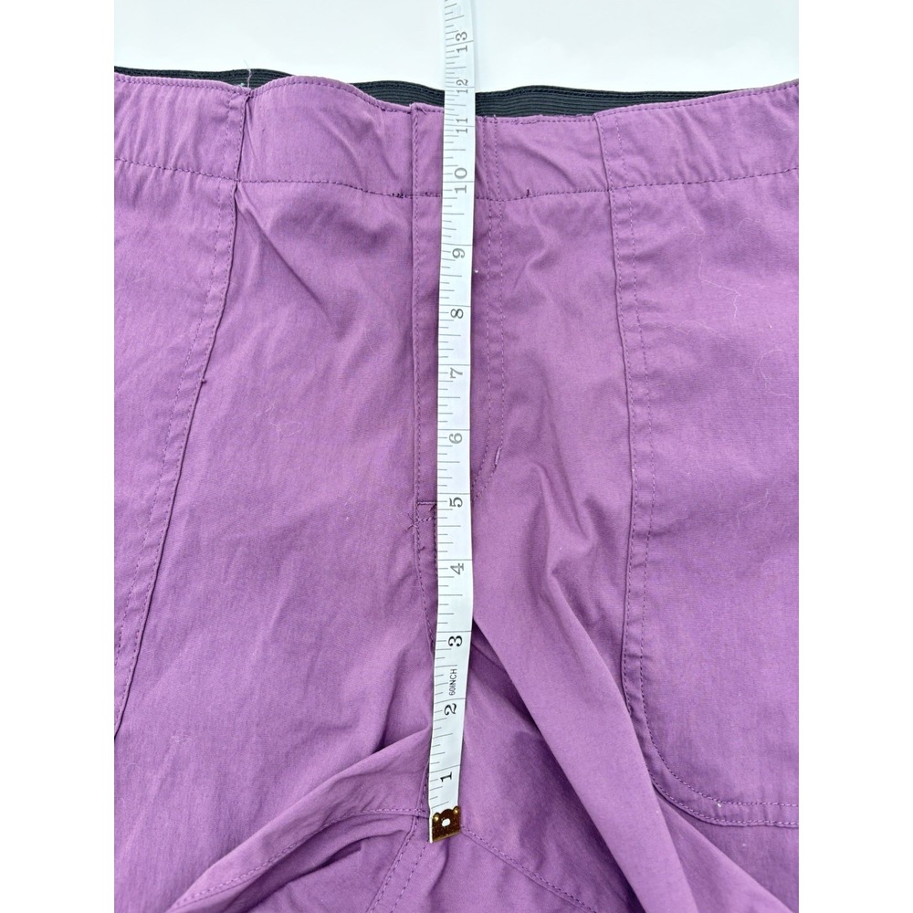 Eddie Bauer Shorts Womens 14 Purple Elastic Waist Outdoor Hiking Casual - Picture 7 of 8